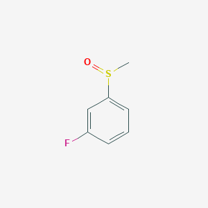 molecular formula C7H7FOS B13158087 1-Fluoro-3-methanesulfinyl-benzene 