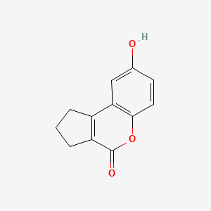 molecular formula C12H10O3 B1315810 8-hydroxy-1H,2H,3H,4H-cyclopenta[c]chromen-4-one CAS No. 131526-88-0