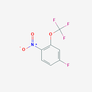 molecular formula C7H3F4NO3 B1315811 4-Fluoro-1-nitro-2-(trifluoromethoxy)benzene CAS No. 123572-65-6