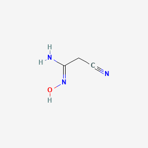 molecular formula C3H5N3O B1315812 2-cyano-N'-hydroxyethanimidamide 