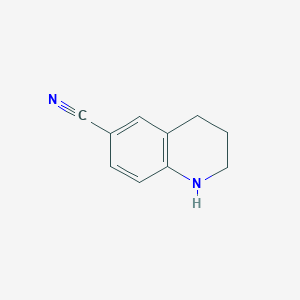 molecular formula C10H10N2 B1315819 1,2,3,4-Tetrahydroquinoline-6-carbonitrile CAS No. 50741-36-1