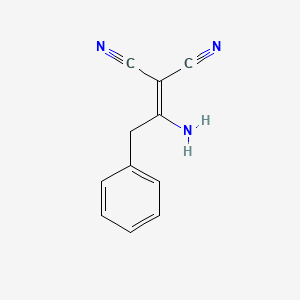 molecular formula C11H9N3 B1315824 2-(1-Amino-2-phenyl-ethylidene)-malononitrile 
