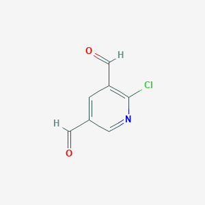 molecular formula C7H4ClNO2 B1315834 2-Chloro-pyridine-3,5-dicarbaldehyde CAS No. 129216-07-5