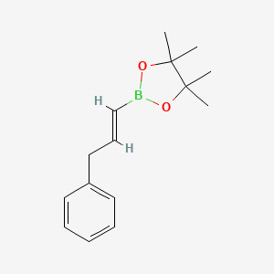 molecular formula C15H21BO2 B1315836 (E)-4,4,5,5-tetramethyl-2-(3-phenylprop-1-en-1-yl)-1,3,2-dioxaborolane CAS No. 177573-86-3