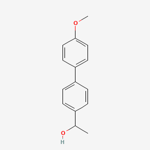 molecular formula C15H16O2 B1315847 1-(4'-Methoxy-biphenyl-4-yl)-ethanol 
