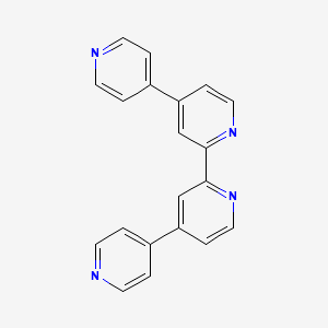 molecular formula C20H14N4 B1315858 4,4':2',2'':4'',4'''-Quaterpyridine CAS No. 125330-07-6