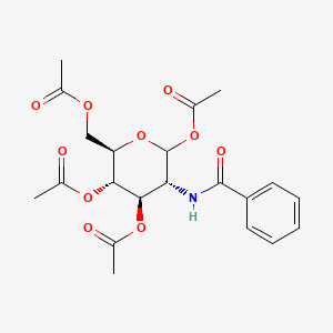 molecular formula C21H25NO10 B1315864 1,3,4,6-Tetra-O-acetyl-2-benzoylamino-2-deoxy-D-glucopyranoside 