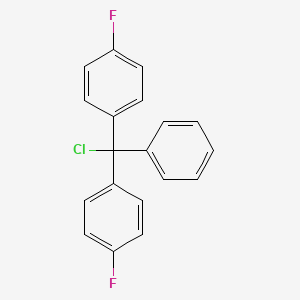 molecular formula C19H13ClF2 B1315868 4,4'-(氯(苯基)亚甲基)双(氟苯) CAS No. 379-54-4