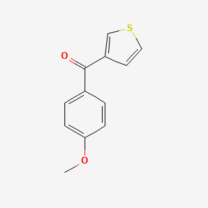 molecular formula C12H10O2S B1315878 3-(4-Methoxybenzoyl)thiophene CAS No. 5064-00-6