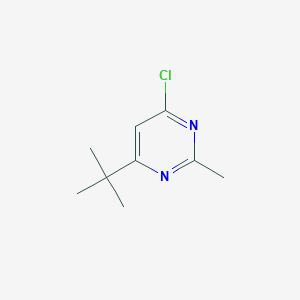 molecular formula C9H13ClN2 B1315881 4-(Tert-butyl)-6-chloro-2-methylpyrimidine CAS No. 128939-55-9