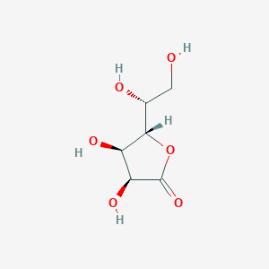 molecular formula C6H10O6 B1315890 (3S,4R,5S)-5-[(1R)-1,2-dihydroxyethyl]-3,4-dihydroxyoxolan-2-one 