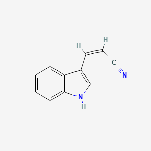 molecular formula C11H8N2 B1315896 (Z)-3-(1H-Indol-3-yl)acrylonitrile CAS No. 85452-79-5