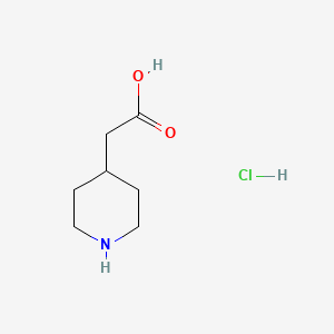 molecular formula C7H14ClNO2 B1315897 4-哌啶乙酸盐酸盐 CAS No. 73415-84-6