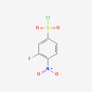 molecular formula C6H3ClFNO4S B1315900 3-氟-4-硝基苯磺酰氯 CAS No. 86156-93-6