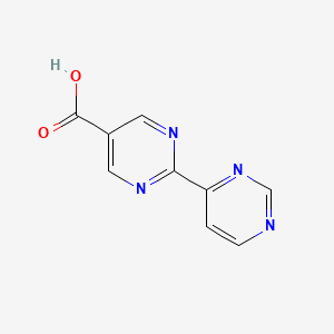 molecular formula C9H6N4O2 B13159070 [2,4'-Bipyrimidine]-5-carboxylic acid 