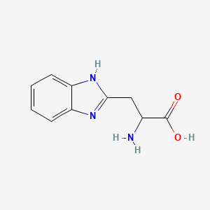 molecular formula C10H11N3O2 B1315916 3-(1H-benzimidazol-2-yl)alanine 