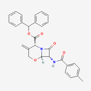 molecular formula C29H26N2O5 B1315917 (2R,6R,7R)-Benzhydryl 7-(4-methylbenzamido)-3-methylene-8-oxo-5-oxa-1-azabicyclo[4.2.0]octane-2-carboxylate CAS No. 68313-81-5