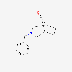 molecular formula C14H17NO B1315929 3-Benzyl-3-azabicyclo[3.2.1]octan-8-one CAS No. 83507-33-9
