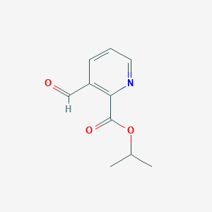 molecular formula C10H11NO3 B1315930 Isopropyl 3-formylpicolinate CAS No. 118892-78-7