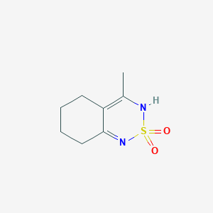 molecular formula C8H12N2O2S B1315931 4-Methyl-5,6,7,8-tetrahydro-2lambda~6~,1,3-benzothiadiazine-2,2(1H)-dione CAS No. 3580-37-8