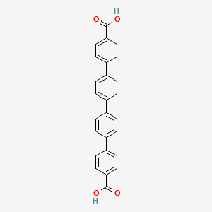 molecular formula C26H18O4 B1315936 4-[4-[4-(4-carboxyphenyl)phenyl]phenyl]benzoic acid CAS No. 143613-17-6