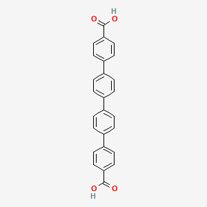 molecular formula C26H18O4 B1315936 [1,1':4',1'':4'',1'''-Quaterphenyl]-4,4'''-dicarboxylic acid CAS No. 143613-17-6