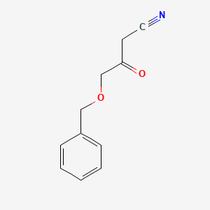molecular formula C11H11NO2 B1315939 4-(Benzyloxy)-3-oxobutanenitrile CAS No. 118602-96-3