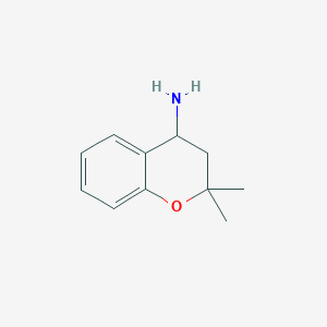 molecular formula C11H15NO B1315947 2,2-Dimethyl-chroman-4-ylamine CAS No. 220634-41-3