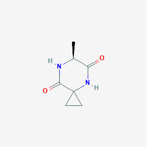 molecular formula C7H10N2O2 B1315948 (S)-6-Methyl-4,7-diazaspiro[2.5]octane-5,8-dione CAS No. 98735-78-5