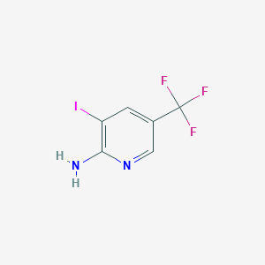 molecular formula C6H4F3IN2 B1315950 3-Iodo-5-(trifluoromethyl)pyridin-2-amine CAS No. 211308-82-6