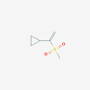 molecular formula C6H10O2S B13159519 (1-Methanesulfonylethenyl)cyclopropane 