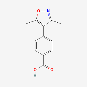 molecular formula C12H11NO3 B1315954 4-(3,5-二甲基异噁唑-4-基)苯甲酸 CAS No. 212515-76-9