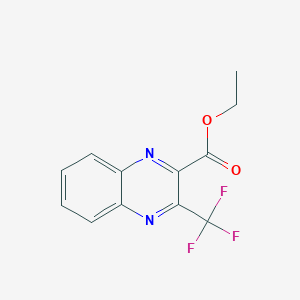 molecular formula C12H9F3N2O2 B1315960 乙基3-(三氟甲基)喹喔啉-2-羧酸酯 CAS No. 3885-40-3