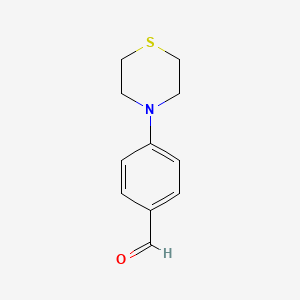 molecular formula C11H13NOS B1315967 4-(Thiomorpholin-4-yl)benzaldehyde CAS No. 27913-94-6