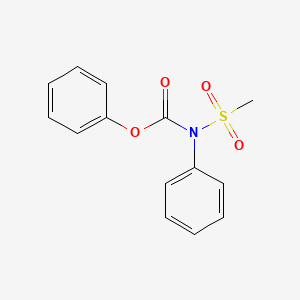 molecular formula C14H13NO4S B1315969 Phenyl N-(methylsulfonyl)-N-phenylcarbamate CAS No. 886362-26-1