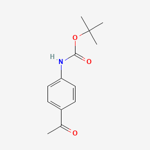 molecular formula C13H17NO3 B1315971 tert-Butyl (4-acetylphenyl)carbamate CAS No. 232597-42-1