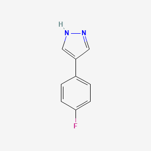 molecular formula C9H7FN2 B1315973 4-(4-氟苯基)-1H-吡唑 CAS No. 204384-26-9