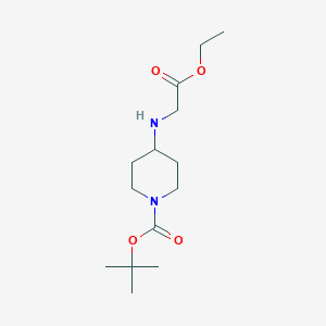 B1315976 Tert-butyl 4-[(2-ethoxy-2-oxoethyl)amino]piperidine-1-carboxylate CAS No. 177276-49-2