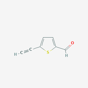 molecular formula C7H4OS B1315982 5-乙炔基噻吩-2-甲醛 CAS No. 206768-21-0