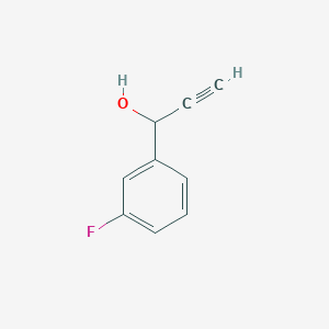 molecular formula C9H7FO B1315986 1-(3-氟苯基)丙-2-炔-1-醇 CAS No. 2107-40-6