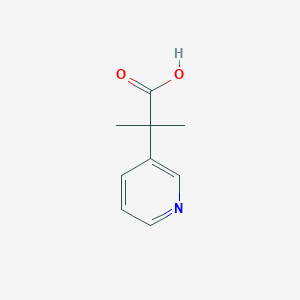 molecular formula C9H11NO2 B1315987 2-Methyl-2-(3-pyridinyl)propanoic acid CAS No. 169253-35-4