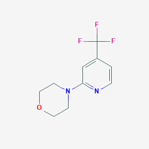 molecular formula C10H11F3N2O B1316005 4-(4-(Trifluoromethyl)pyridin-2-yl)morpholine CAS No. 220459-55-2