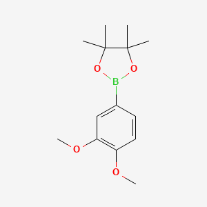molecular formula C14H21BO4 B1316009 2-(3,4-Dimethoxyphenyl)-4,4,5,5-tetramethyl-1,3,2-dioxaborolane CAS No. 365564-10-9