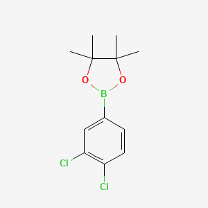 molecular formula C12H15BCl2O2 B1316010 2-(3,4-Dichlorophenyl)-4,4,5,5-tetramethyl-1,3,2-dioxaborolane CAS No. 401797-02-2