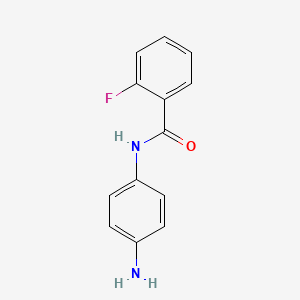 molecular formula C13H11FN2O B1316017 N-(4-Aminophenyl)-2-fluorobenzamide CAS No. 273384-72-8