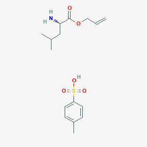 molecular formula C16H25NO5S B1316025 (S)-Allyl 2-amino-4-methylpentanoate 4-methylbenzenesulfonate CAS No. 88224-03-7