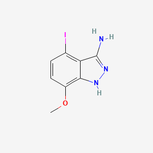 molecular formula C8H8IN3O B1316027 4-碘-7-甲氧基-1H-吲唑-3-胺 CAS No. 935660-93-8