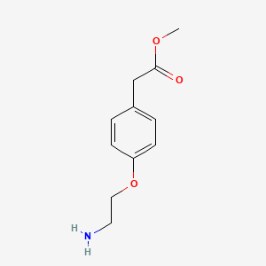 molecular formula C11H15NO3 B1316030 Methyl 2-[4-(2-aminoethoxy)phenyl]acetate CAS No. 227091-65-8