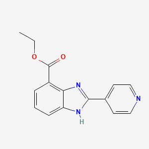 2-Pyridin-4-yl-3H-benzoimidazole-4-carboxylic acid ethyl ester