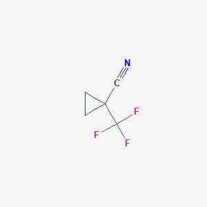 molecular formula C5H4F3N B1316070 1-(Trifluoromethyl)cyclopropane-1-carbonitrile CAS No. 96110-56-4